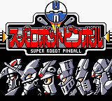 Super Robot Pinball (Japan) Title Screen